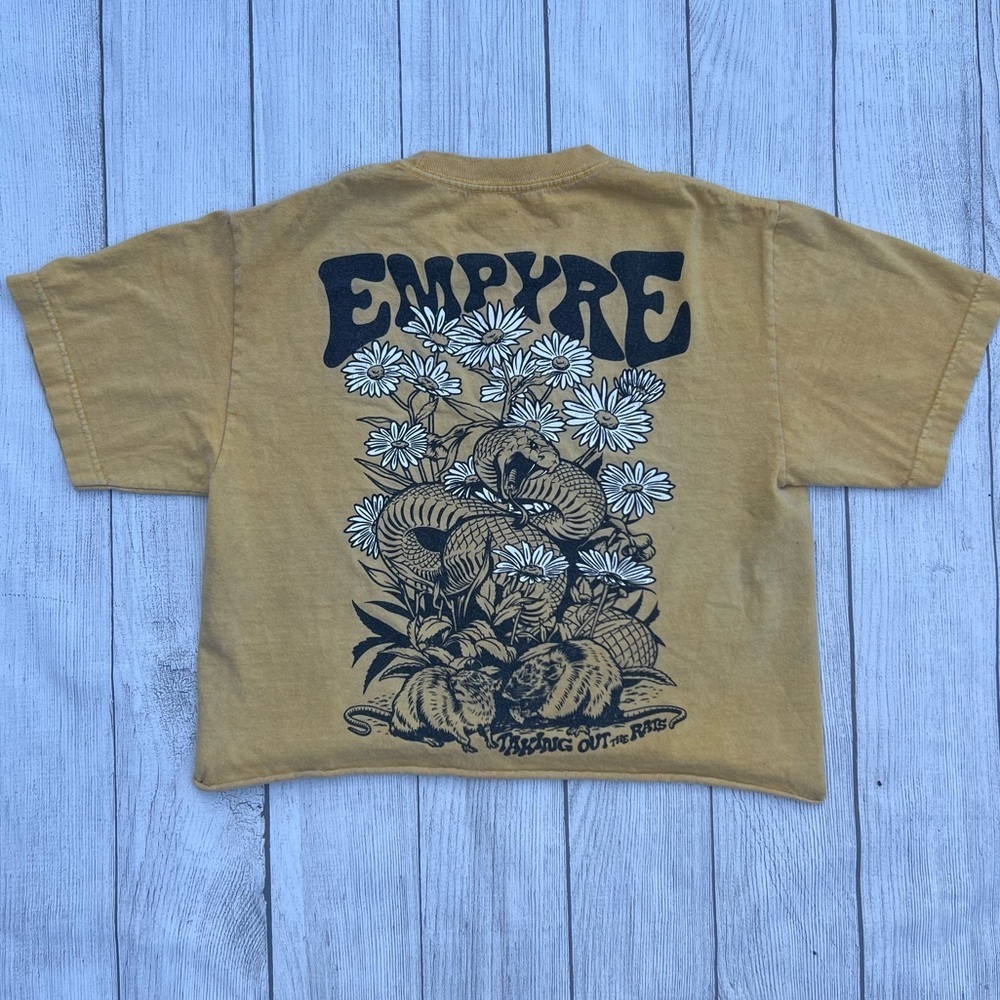 Empyre Mustard Yellow Graphic Short Sleeve Tee